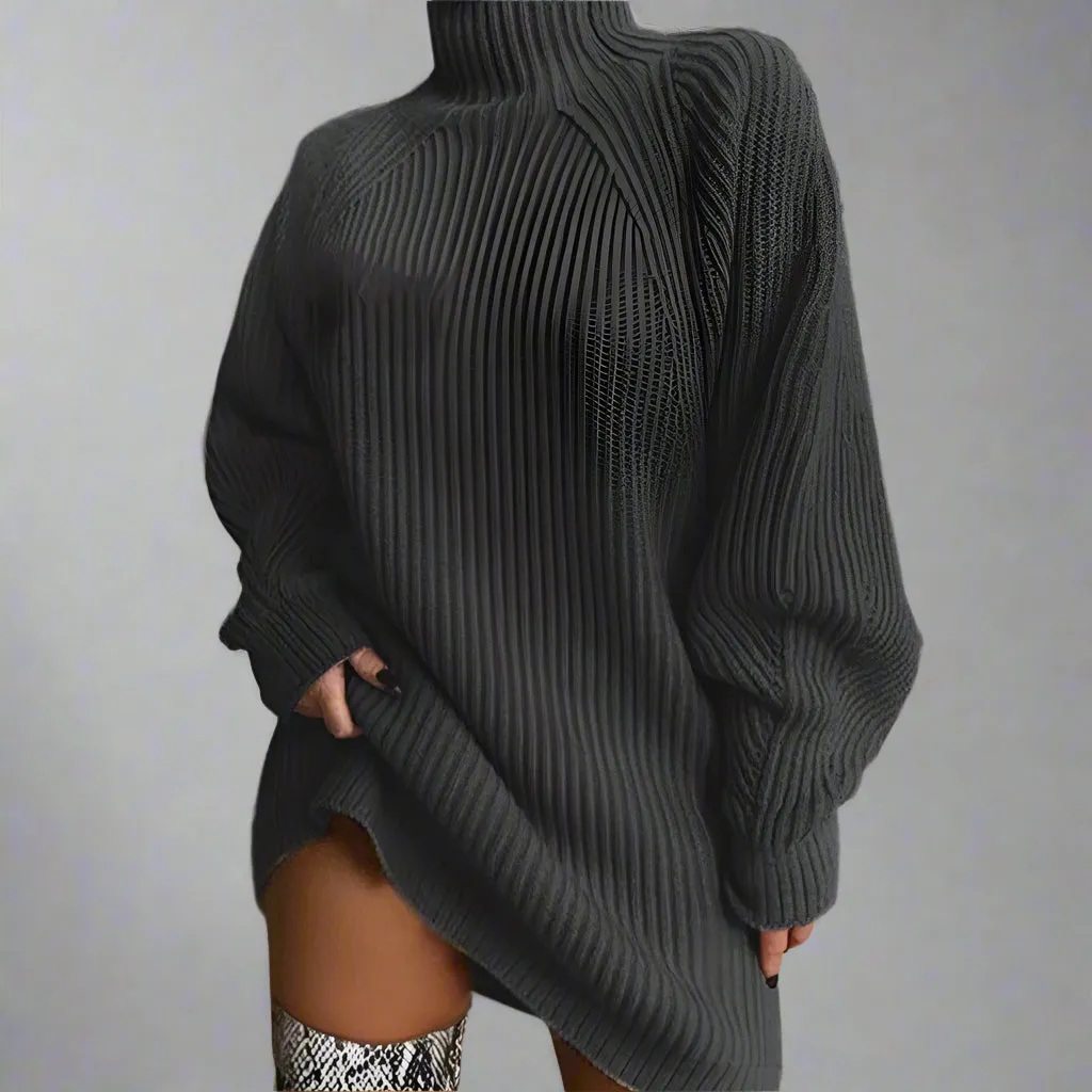 Turtleneck Long Sleeve Sweater Autumn Winter Dress sold by Body Central product image thumbnail 5