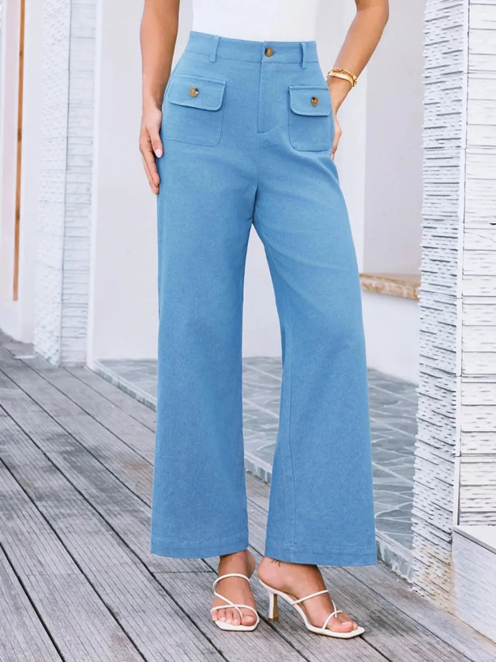 High Waist Wide Leg Pants sold by Body Central product image thumbnail 2