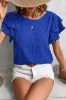 Round Neck Ruffle Sleeve Blouse sold by Body Central