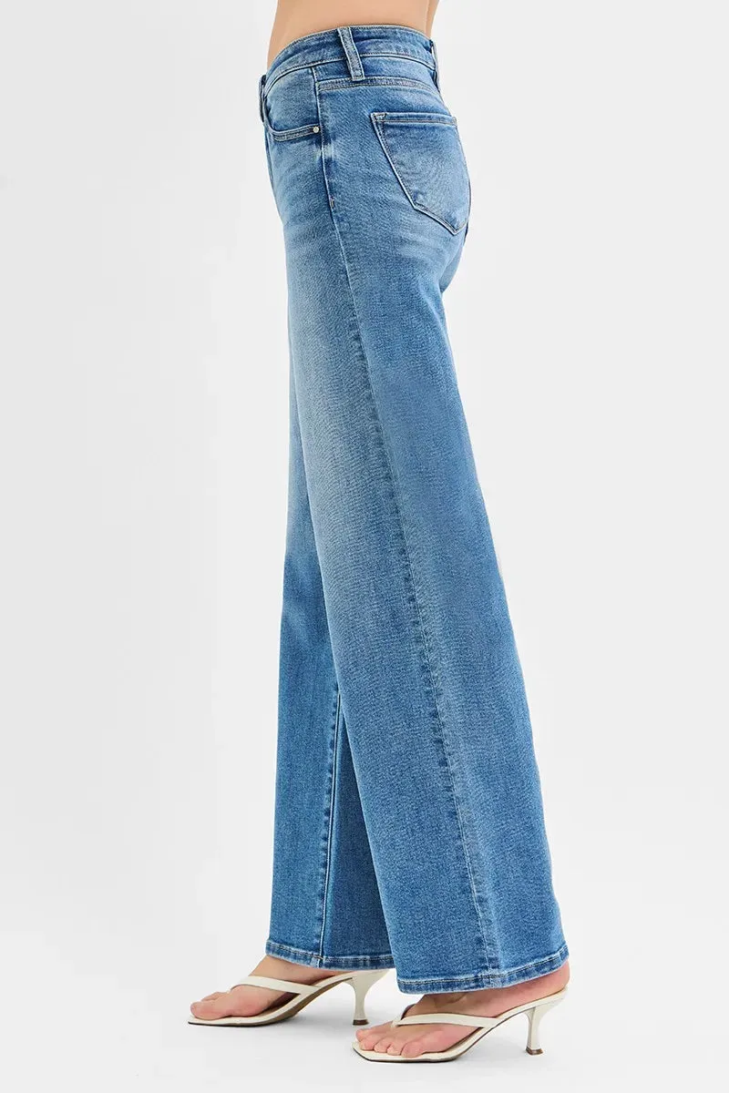 Full Size Low Rise Wide Leg Jeans Plus Size sold by Body Central product image thumbnail 3