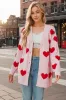 Heart Button Down Long Sleeve Cardigan sold by Body Central