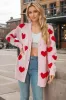 Heart Button Down Long Sleeve Cardigan sold by Body Central