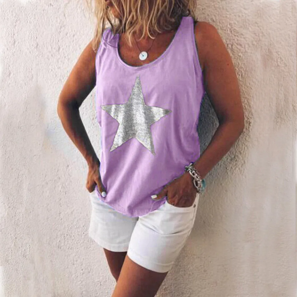 Loose Vest Round Neck Sleeveless Shirt sold by Body Central product image thumbnail 5