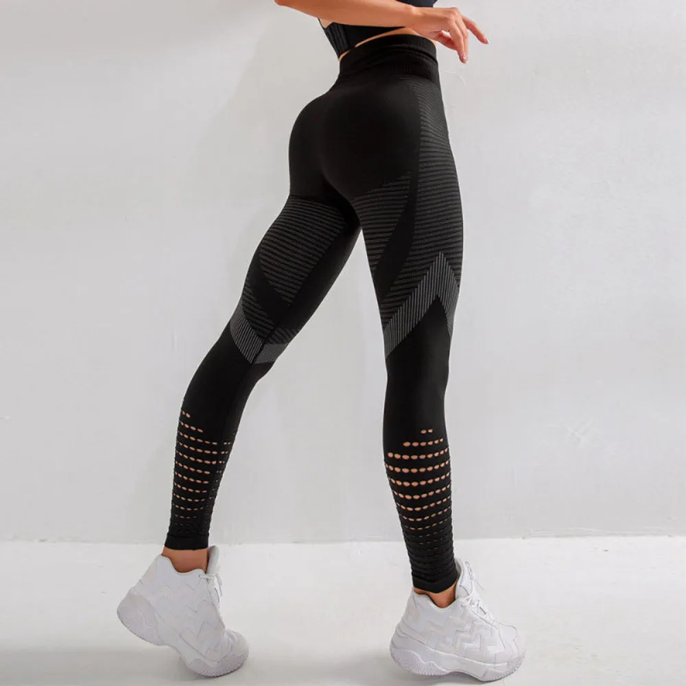 High Waist Fitness Seamless Workout Push Up Leggings sold by Body Central product image thumbnail 2