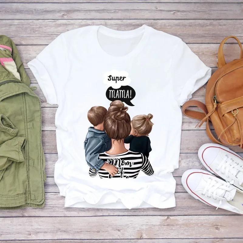 Cartoon Super Mom T-shirt sold by Body Central product image thumbnail 4