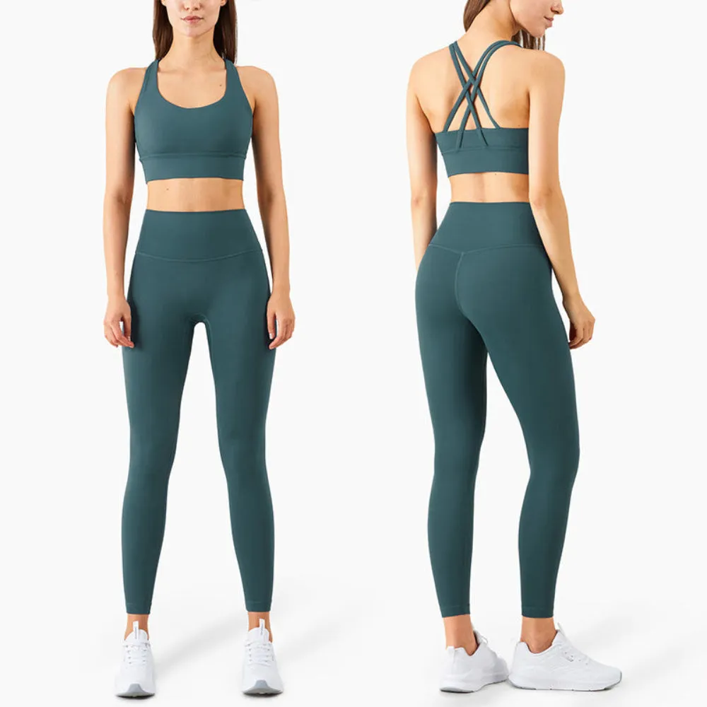 Yoga Fitness Workout High Waist Sportswear Set sold by Body Central product image thumbnail 5