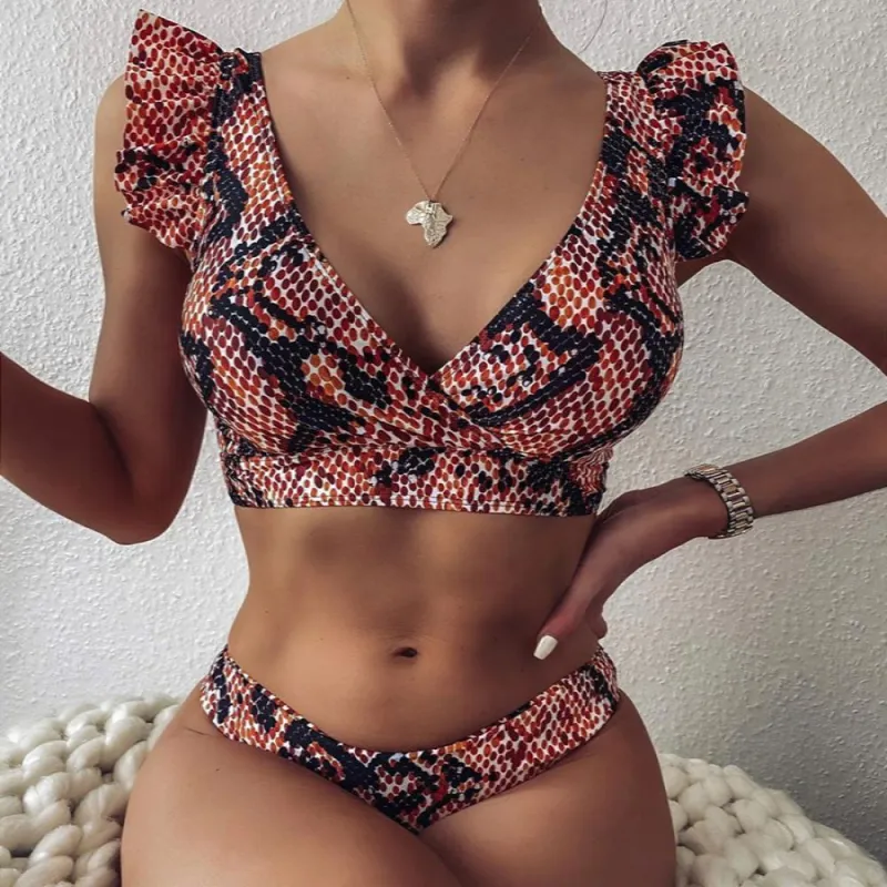 Push Up Low Waist Bikini Swimsuit Set sold by Body Central