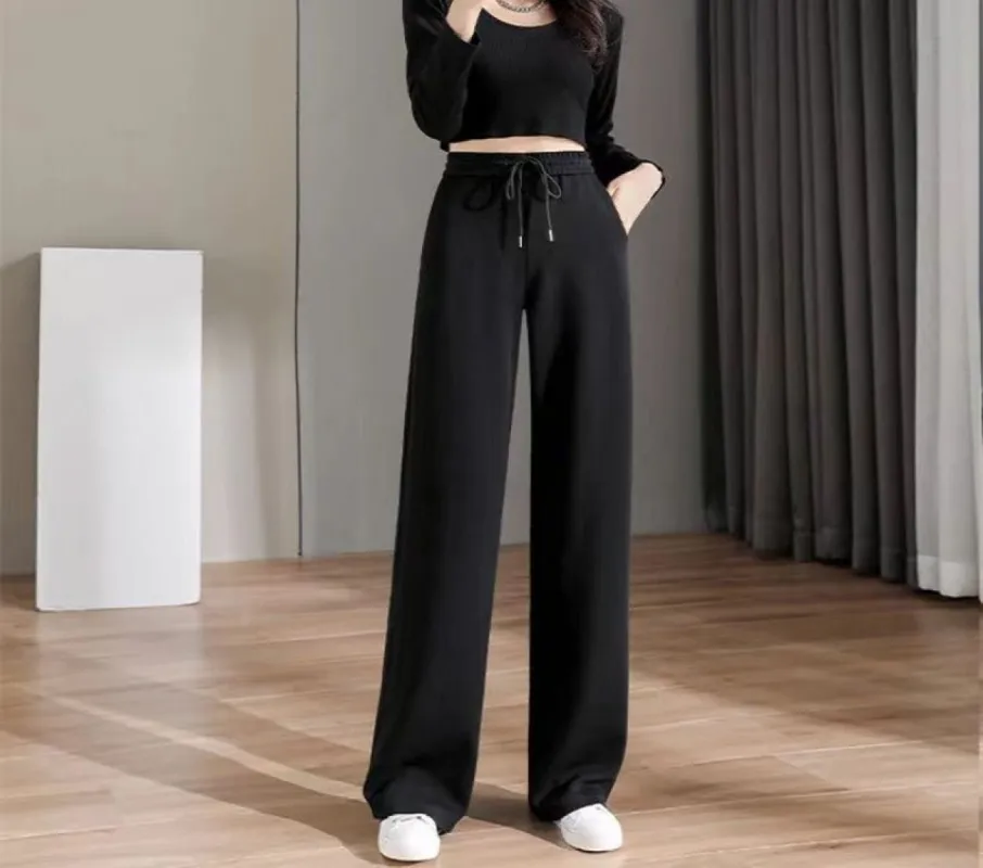 Wide Leg Elegant Full Length High Waist Pants sold by Body Central