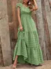 Bohemian High-rise Print Paneled Floral Long Dress sold by Body Central