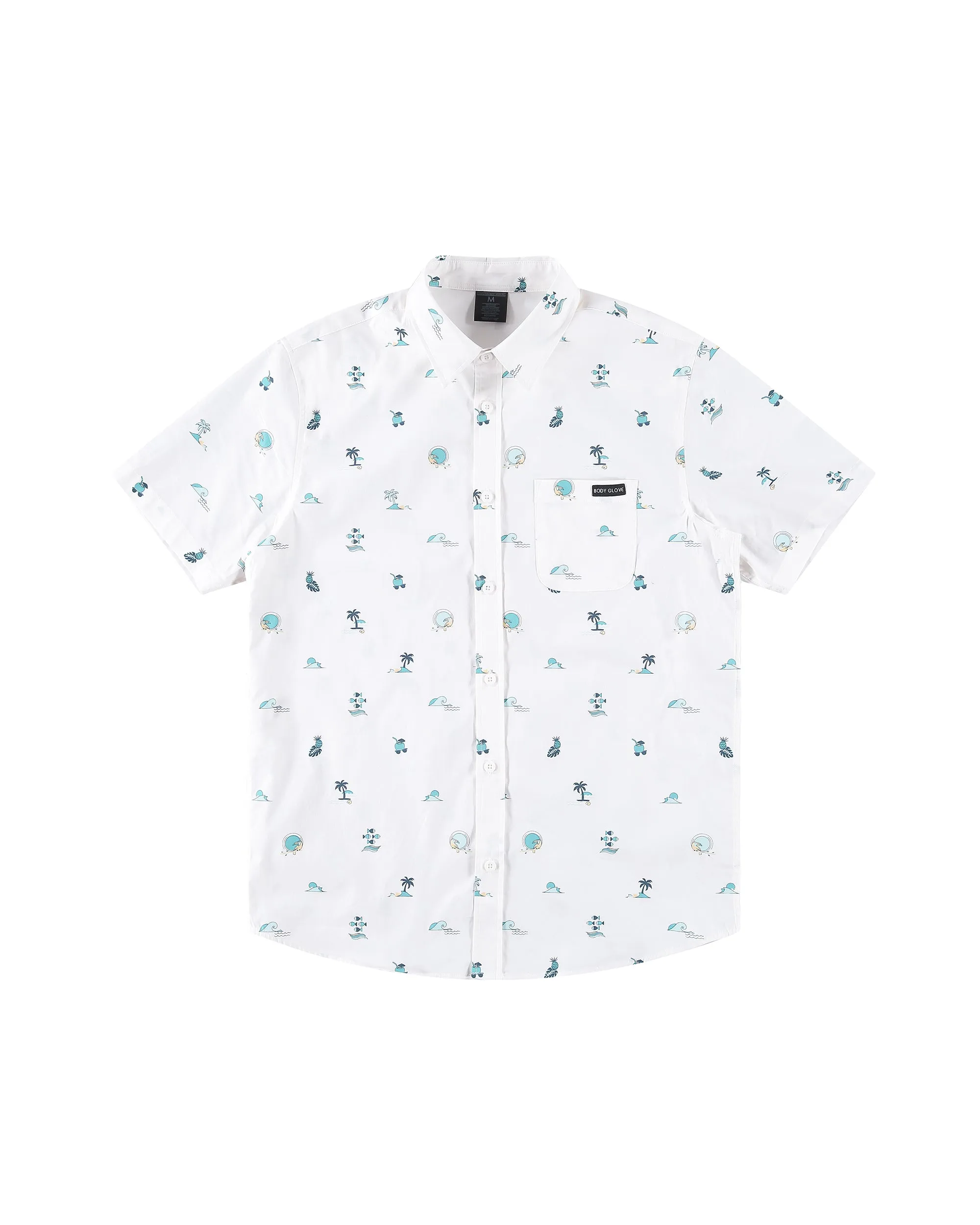 Tropic Trip Button-Up Shirt - White sold by Body Glove product image thumbnail 4