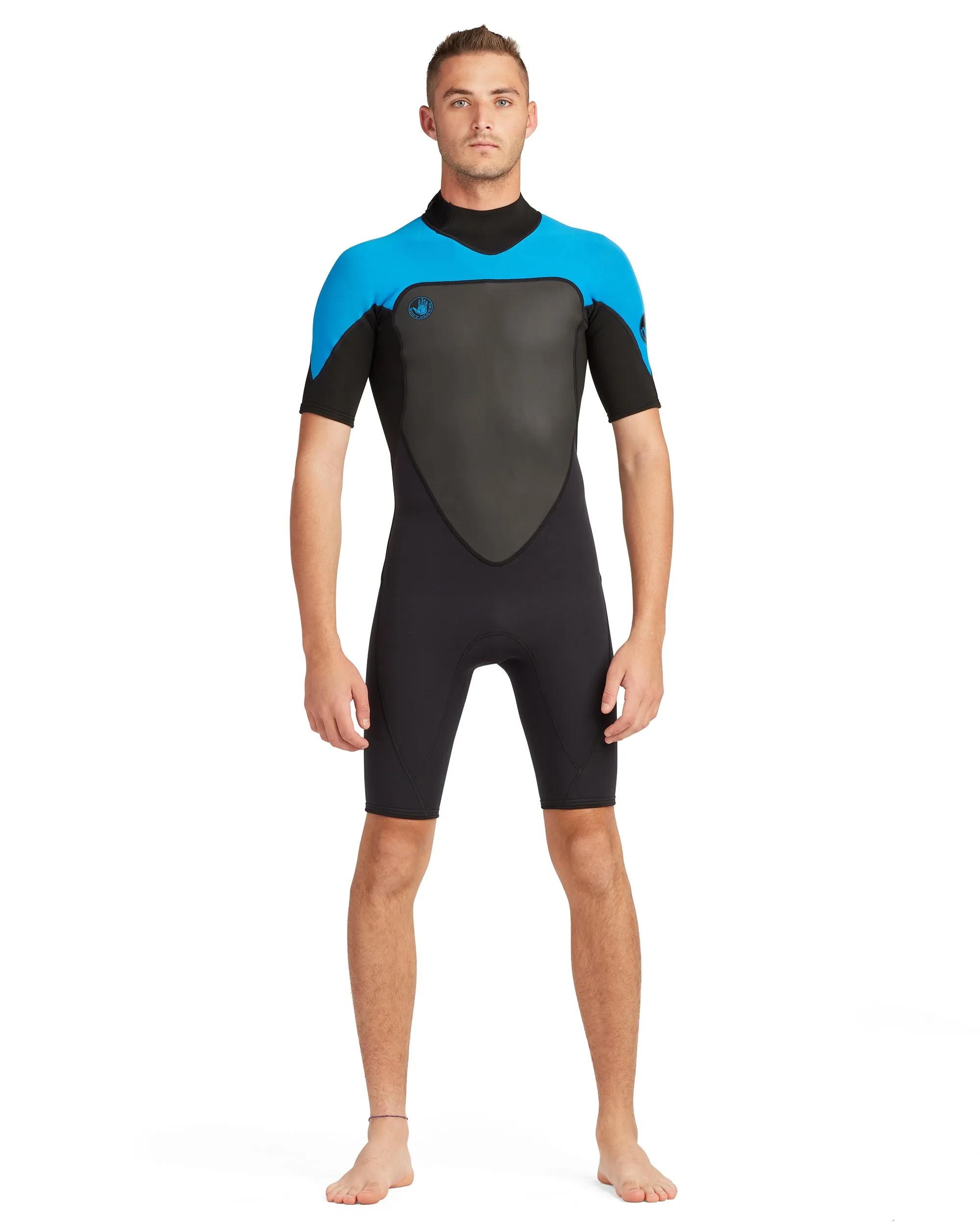 Phoenix 2mm Men's Back-Zip S/S Springsuit - Blue sold by Body Glove