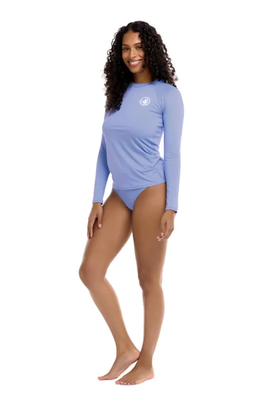 Smoothies Sleek Long Sleeve Rashguard - Periwinkle made by Body Glove
