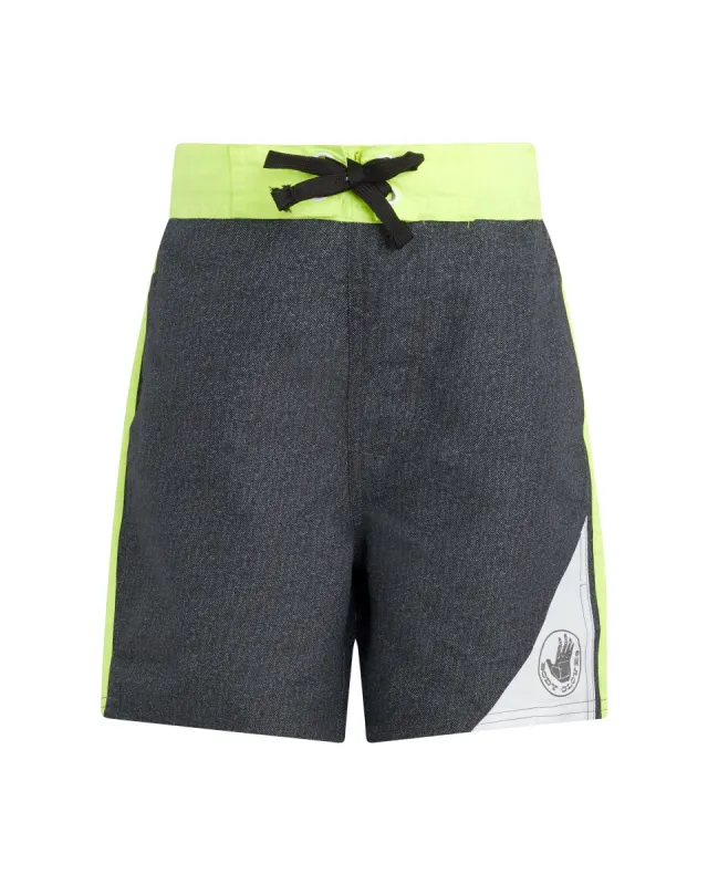 Boys' Two-Tone Swim Shorts - Dark Grey & Green sold by Body Glove