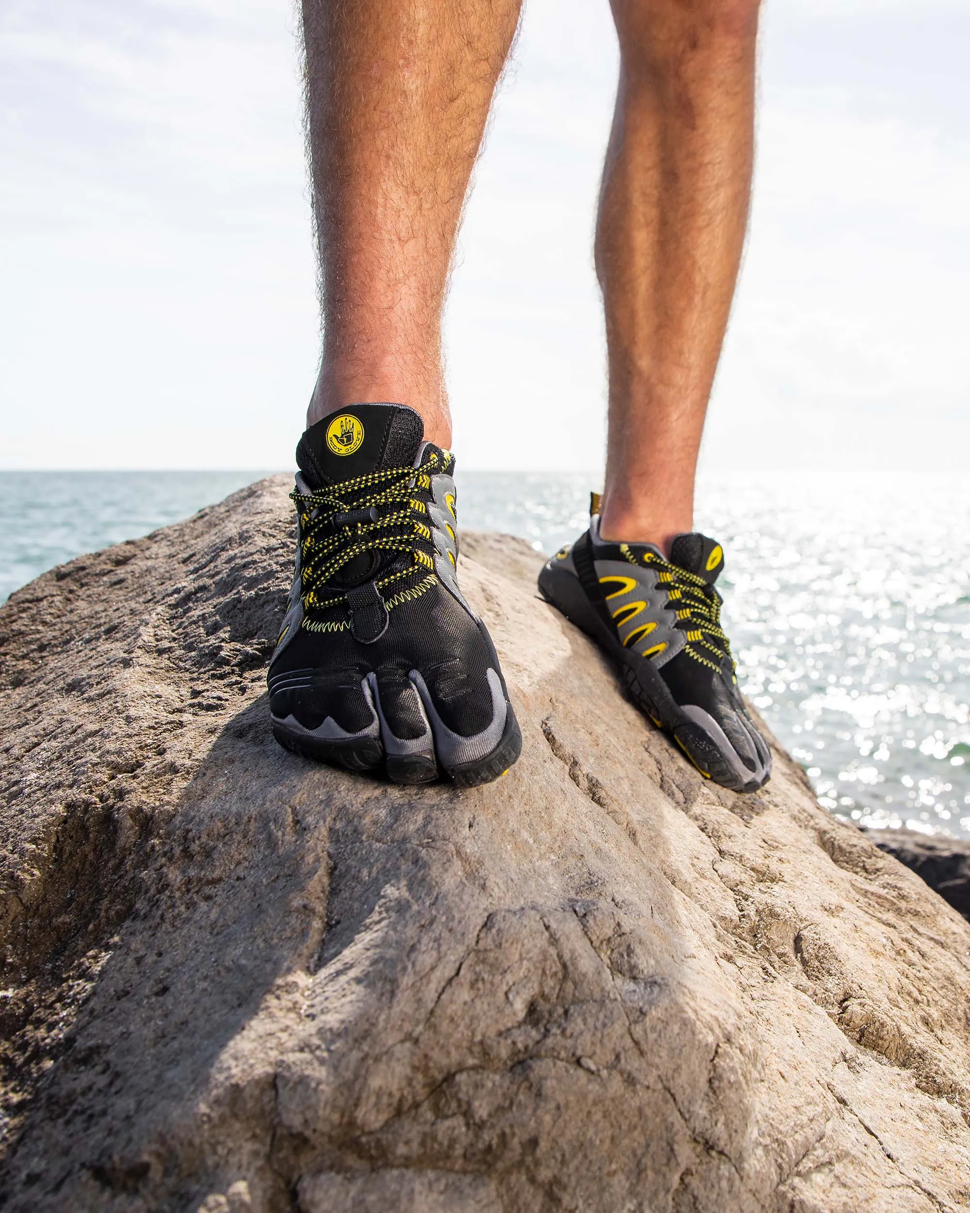 Men's 3T Barefoot Warrior Water Shoes - Black/Yellow sold by Body Glove