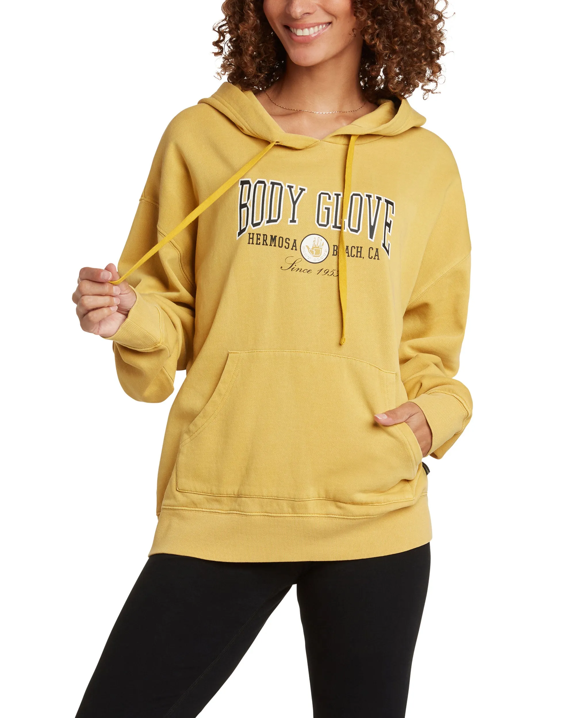 Prep School Chill Fleece Hoodie - Gold sold by Body Glove