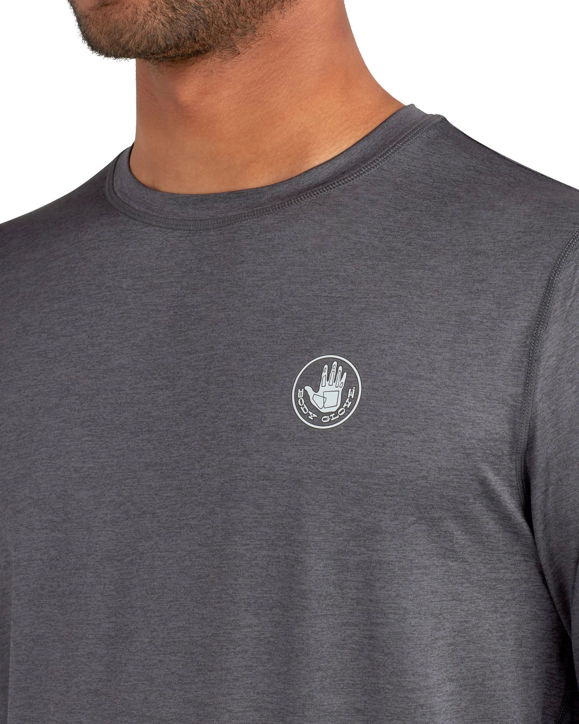 Offshore UPF Long-Sleeve Sun Shirt - Heather Charcoal sold by Body Glove product image thumbnail 3