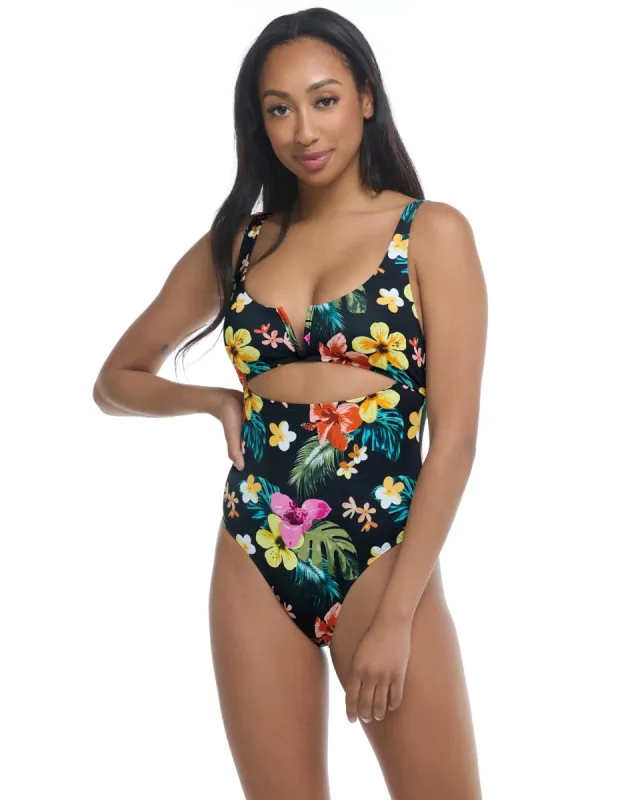 Tropical Island Eli One-Piece Swimsuit - Black sold by Body Glove