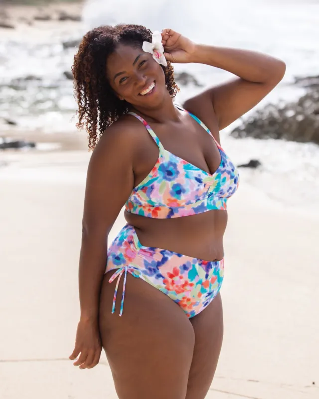 Posy High Tide Plus Size Swim Bottom - Multi sold by Body Glove