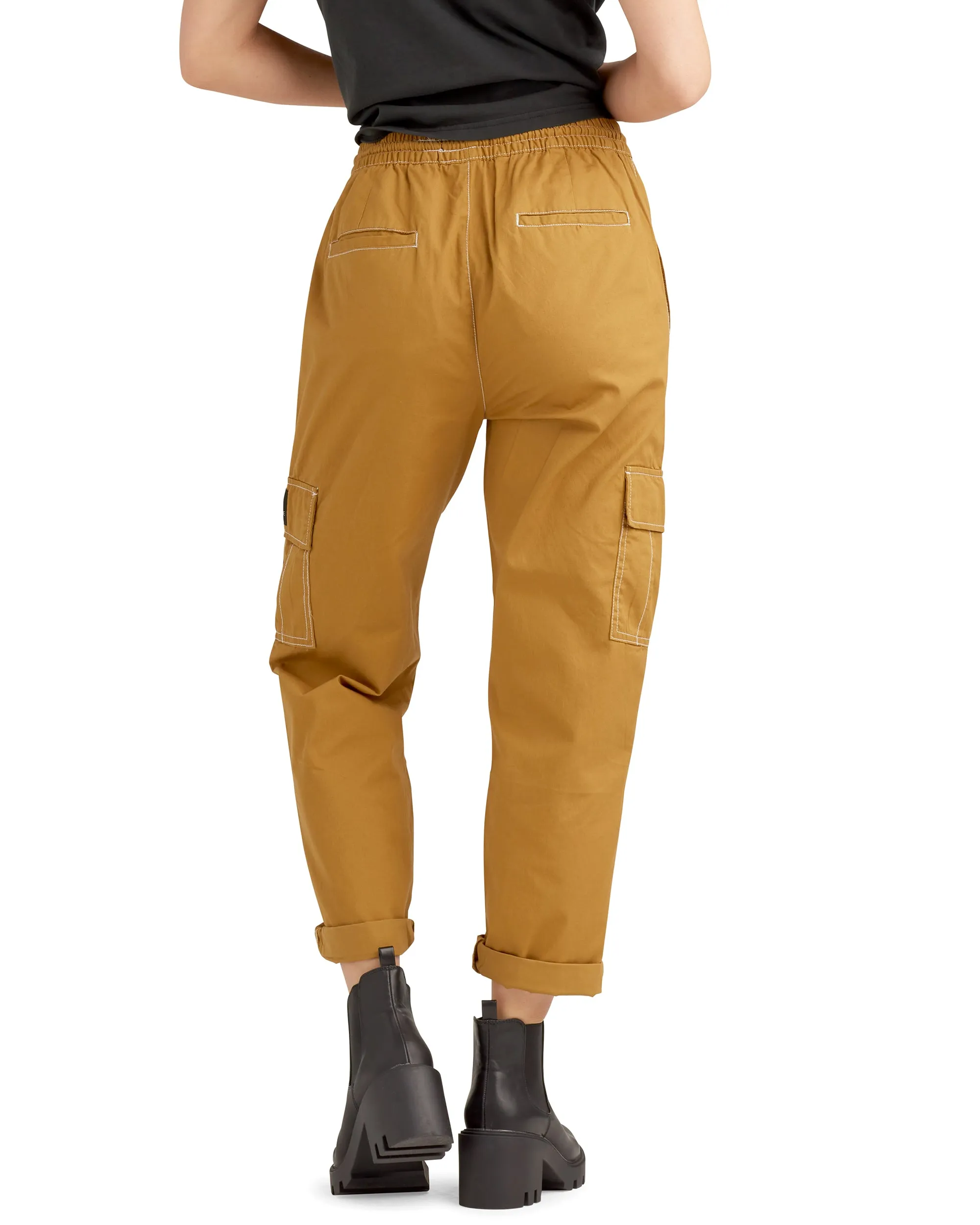 Cameila Mid-Rise Cargo Pants - Sand sold by Body Glove product image thumbnail 3