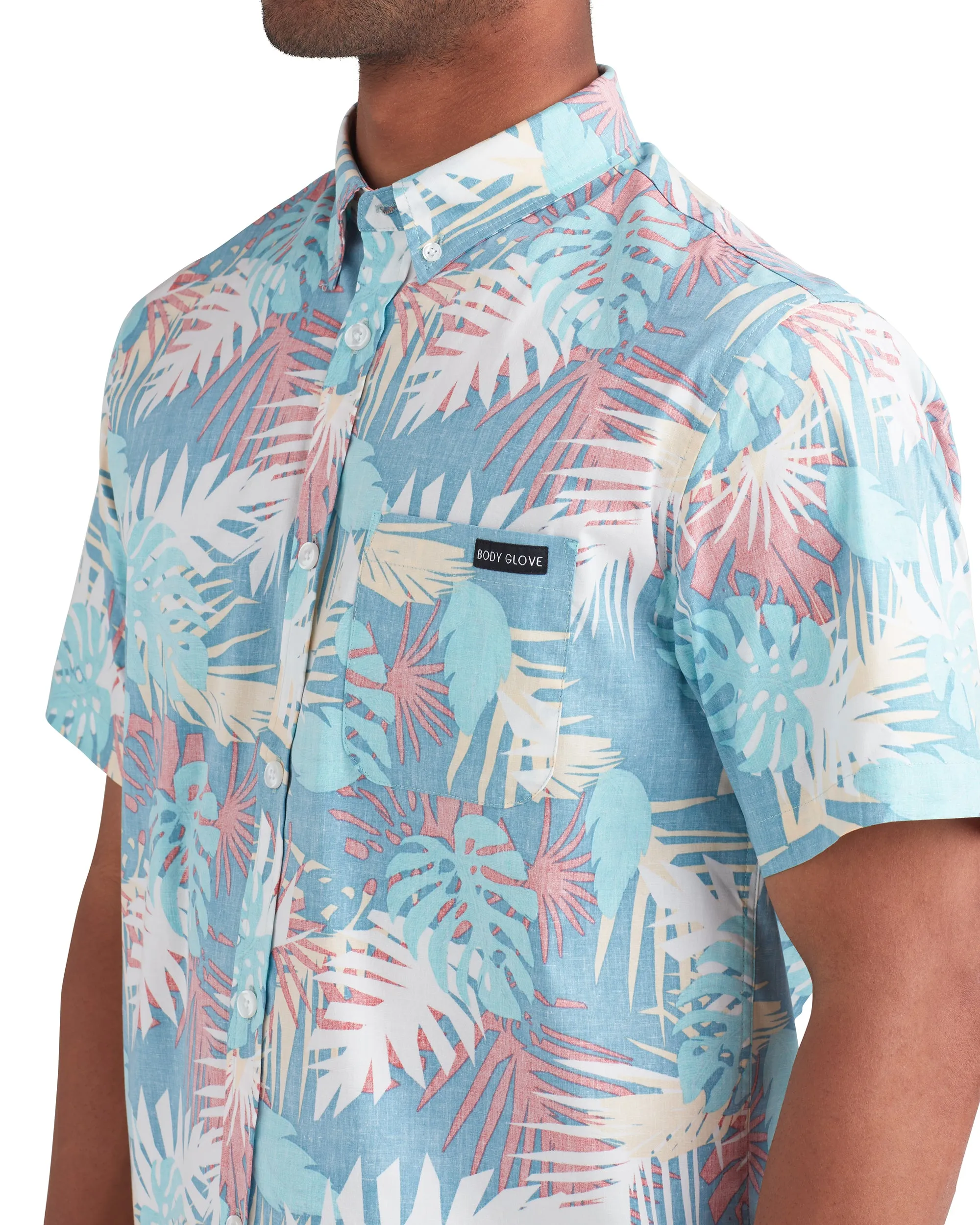 Backyards Button-Up Shirt - Blue sold by Body Glove product image thumbnail 5