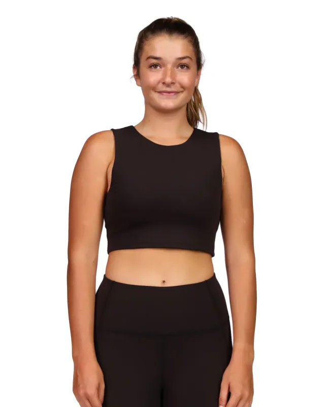Reboot Athletic Crop Top - Black made by Body Glove
