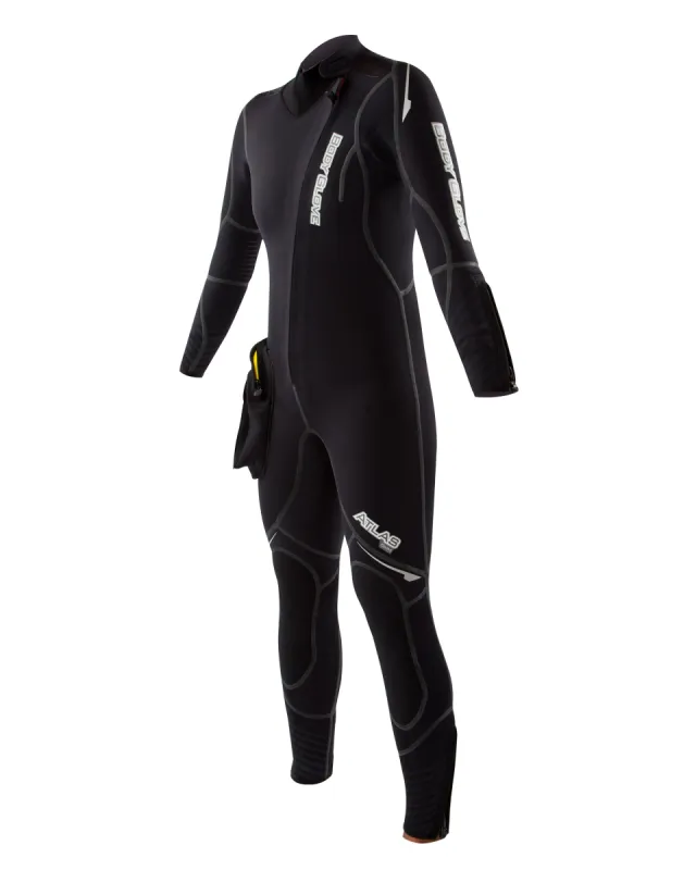 Atlas 5mm Front-Zip Women's Dive Suit with Modular Hood - Black sold by Body Glove
