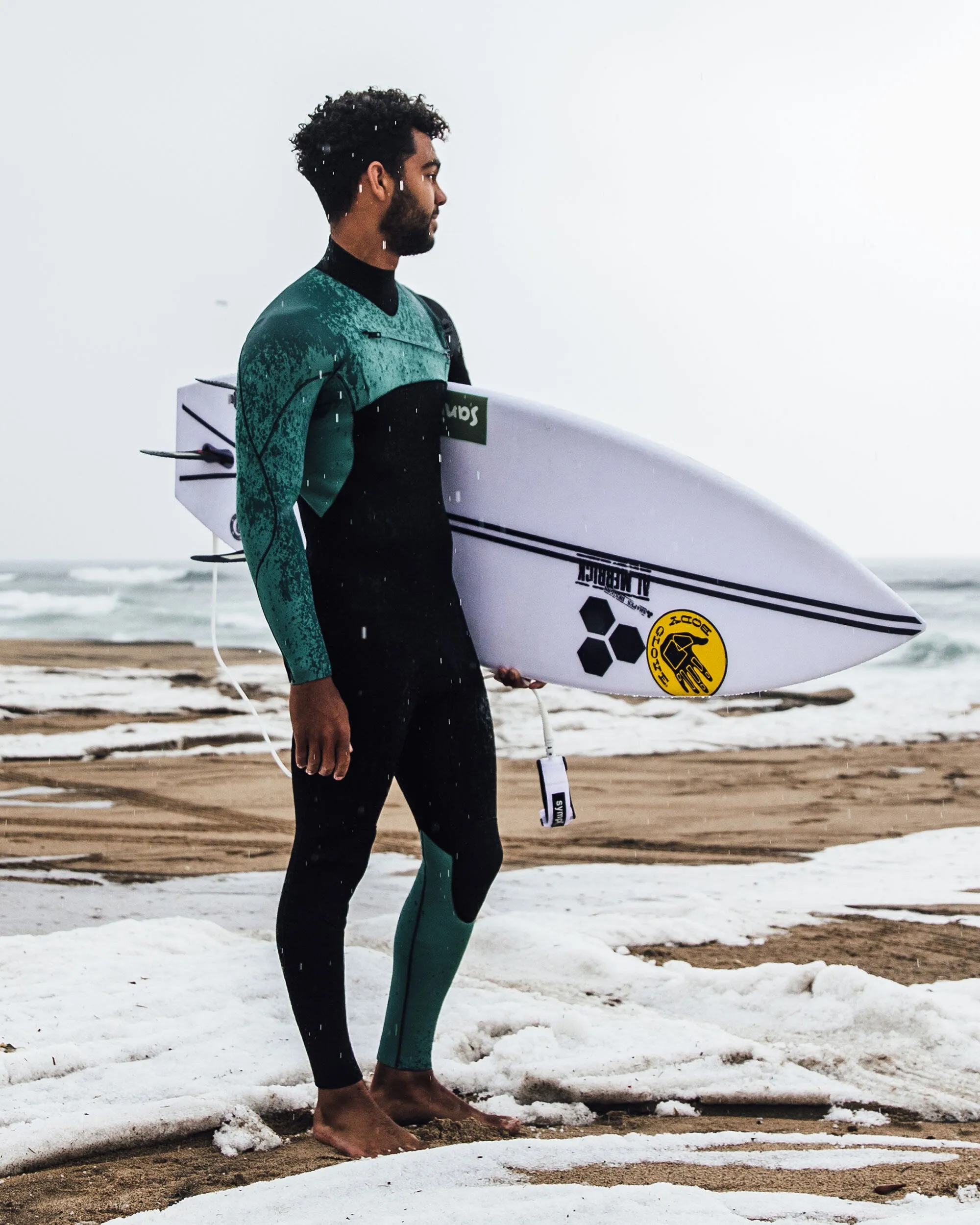 Variant 3/2mm Men's Chest-Zip Fullsuit - Black/Green sold by Body Glove product image thumbnail 5