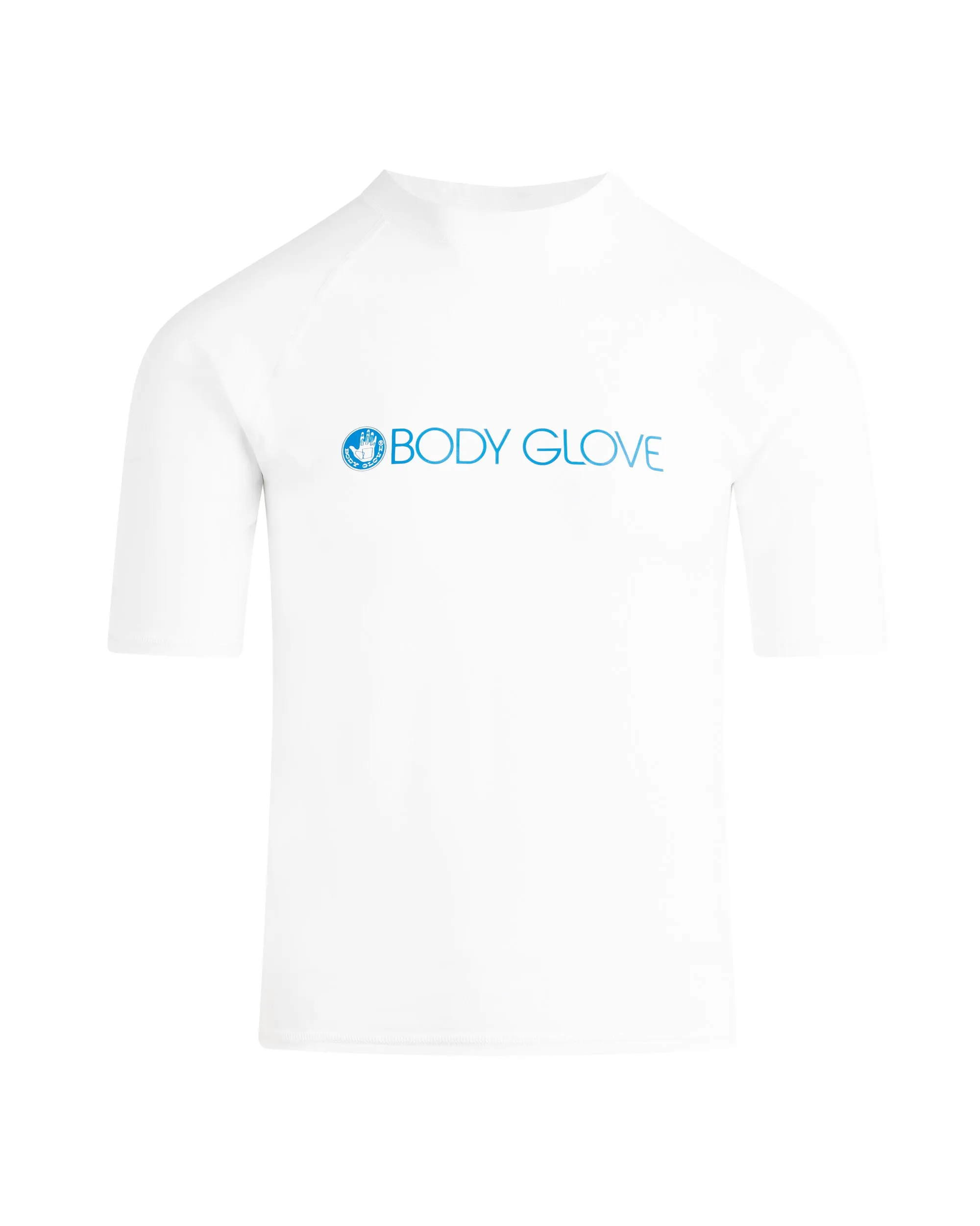 Men's Basic Short-Arm Lycra Rash Guard - White sold by Body Glove