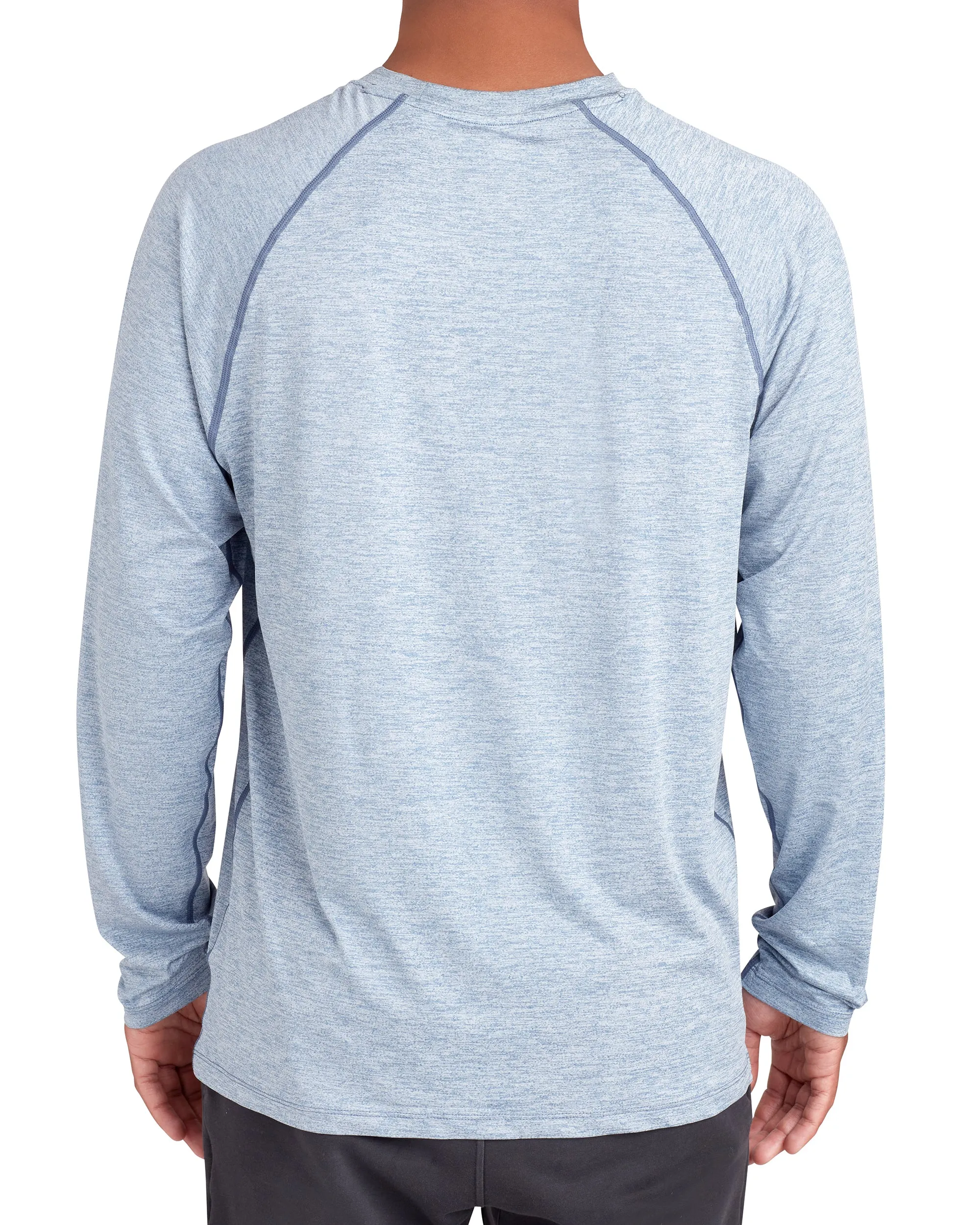 Long-Sleeved Raglan UPF 50+ T-Shirt - Blue sold by Body Glove product image thumbnail 2