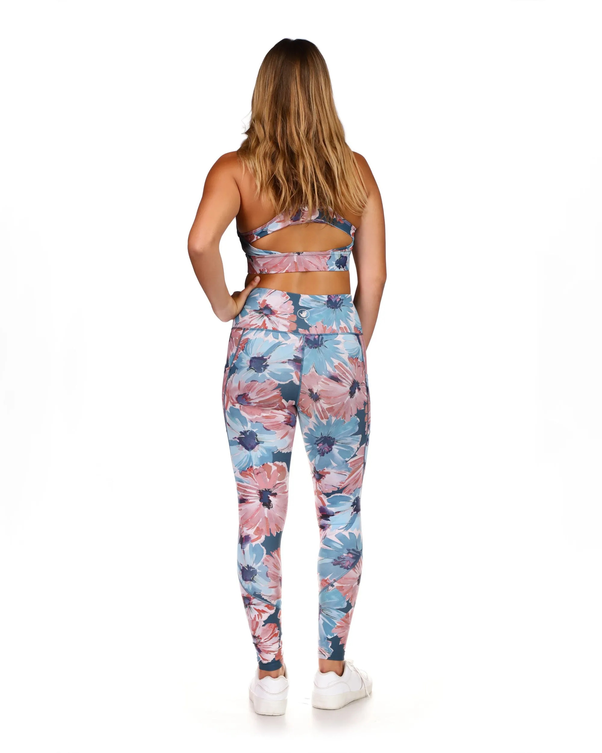 All-Over-Print Full-Length Legging With Pockets - Daisy Teal sold by Body Glove product image thumbnail 5