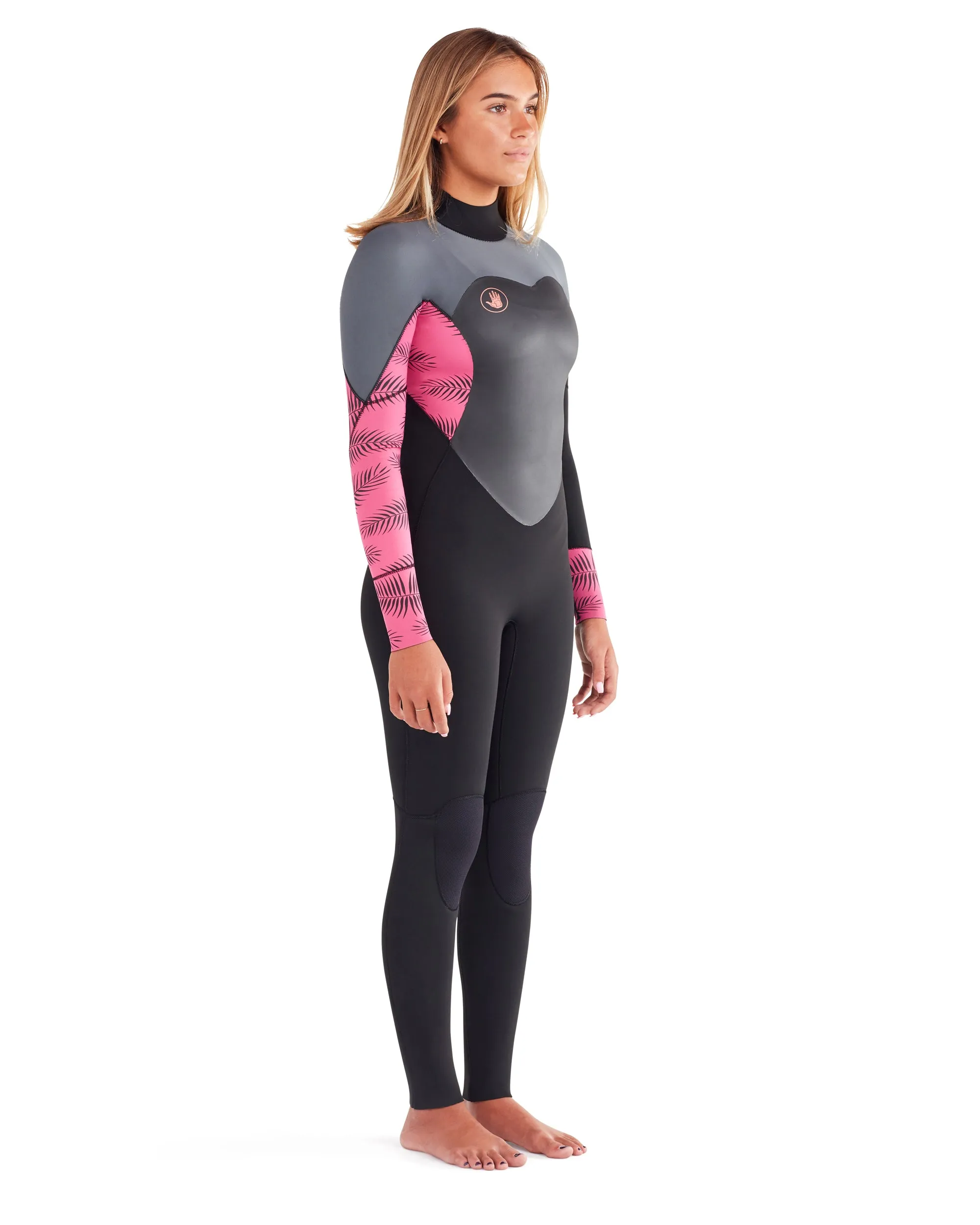 EOS 3/2mm Women's Back Zip Fullsuit - Grey/Pink sold by Body Glove product image thumbnail 4