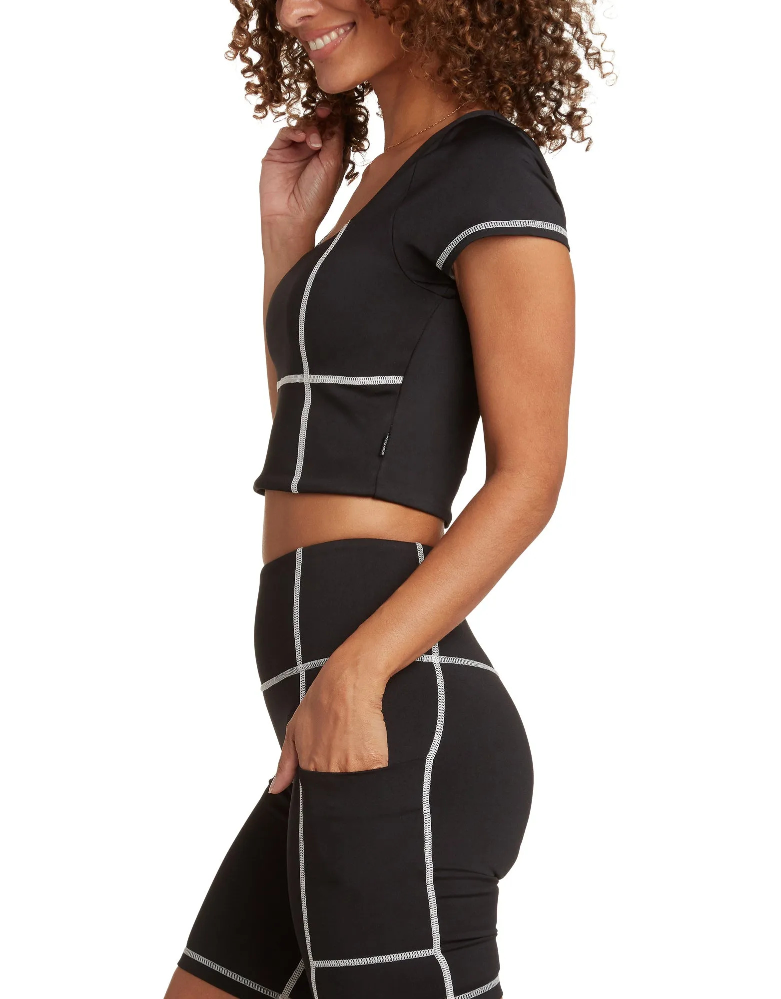 Elevate The Look Ribbed Crop Top - Black sold by Body Glove product image thumbnail 2