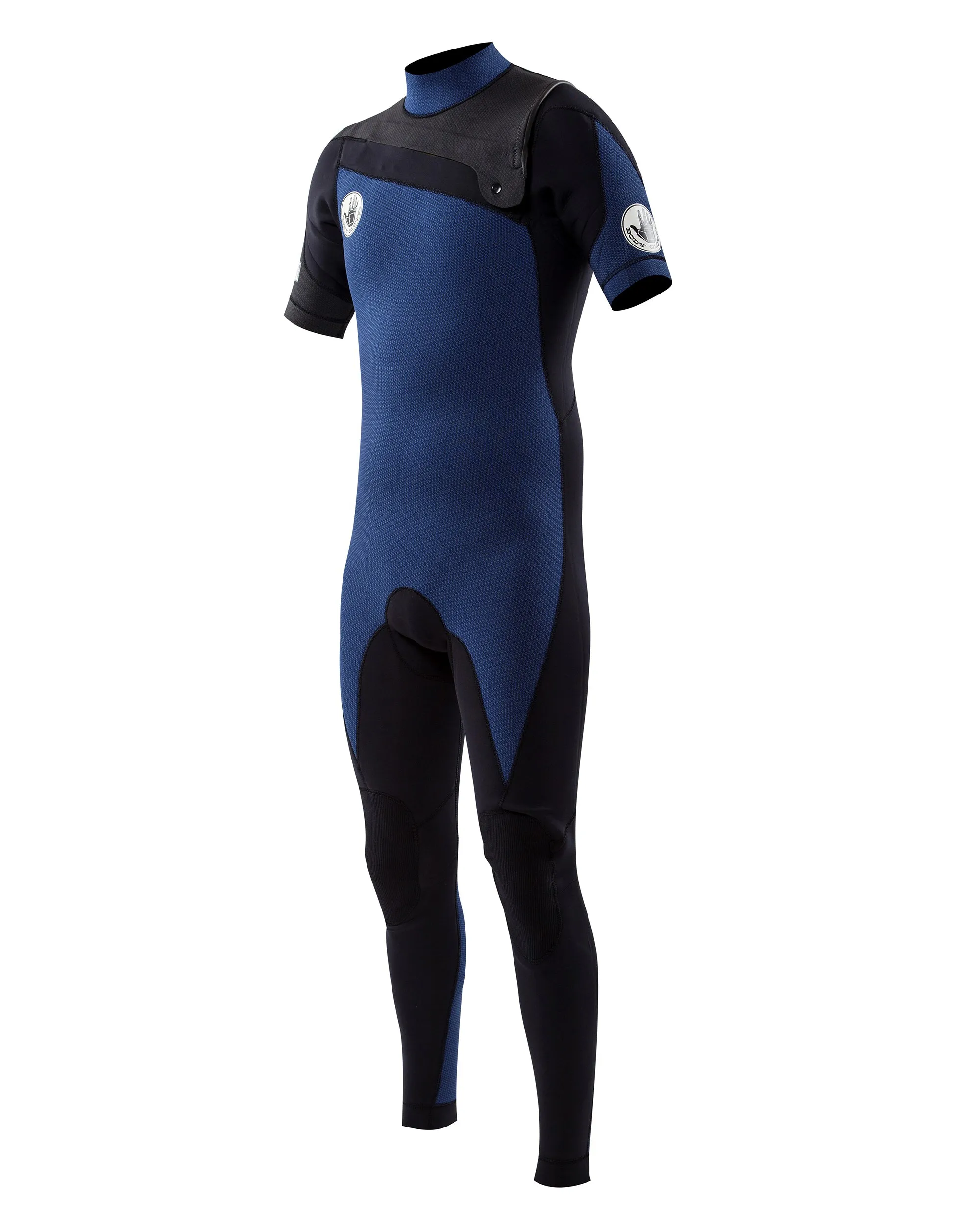 PR1ME 2mm Short-Sleeve Men's Fullsuit - Blue/Grey sold by Body Glove