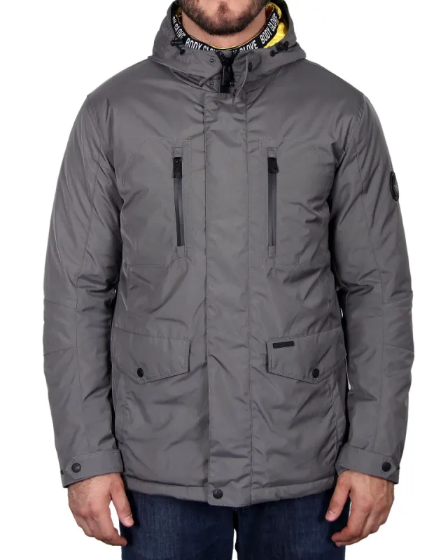 Men's Down Parka Jacket - Grey made by Body Glove