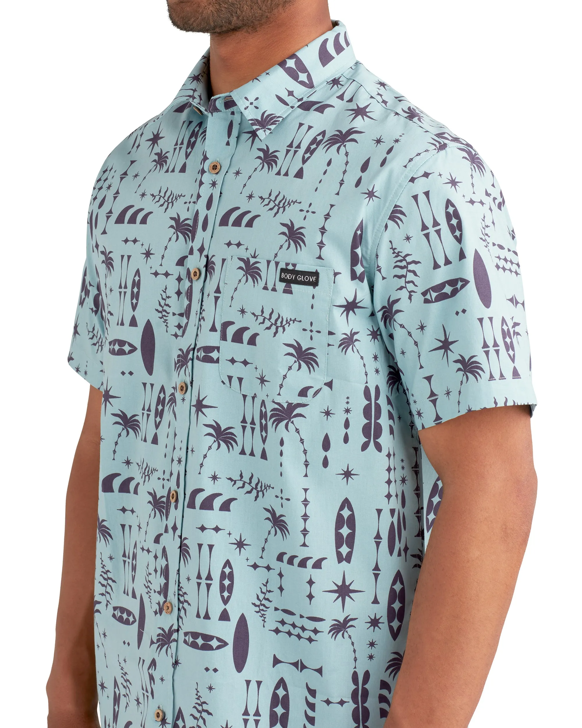 Outrigger Button-Up Shirt - Blue sold by Body Glove product image thumbnail 3