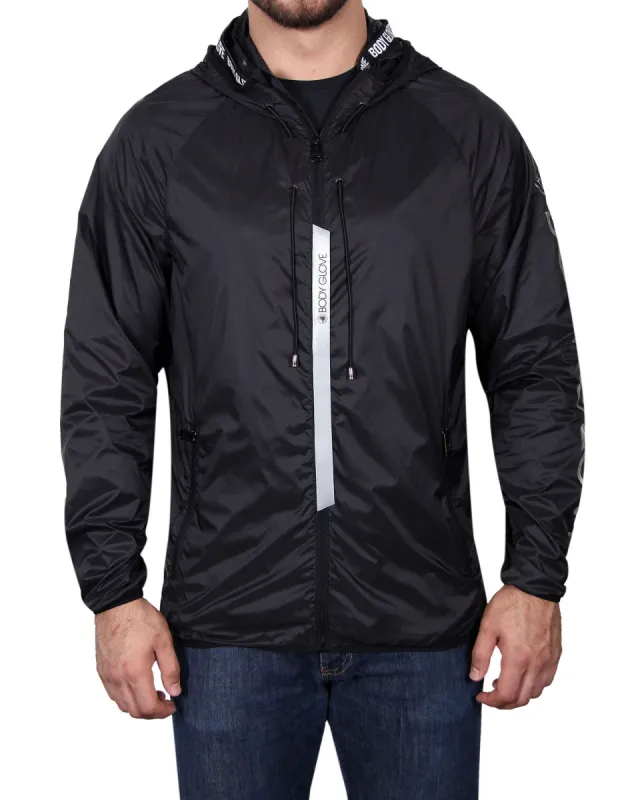 Men's Lightweight Packable Jacket - Black sold by Body Glove