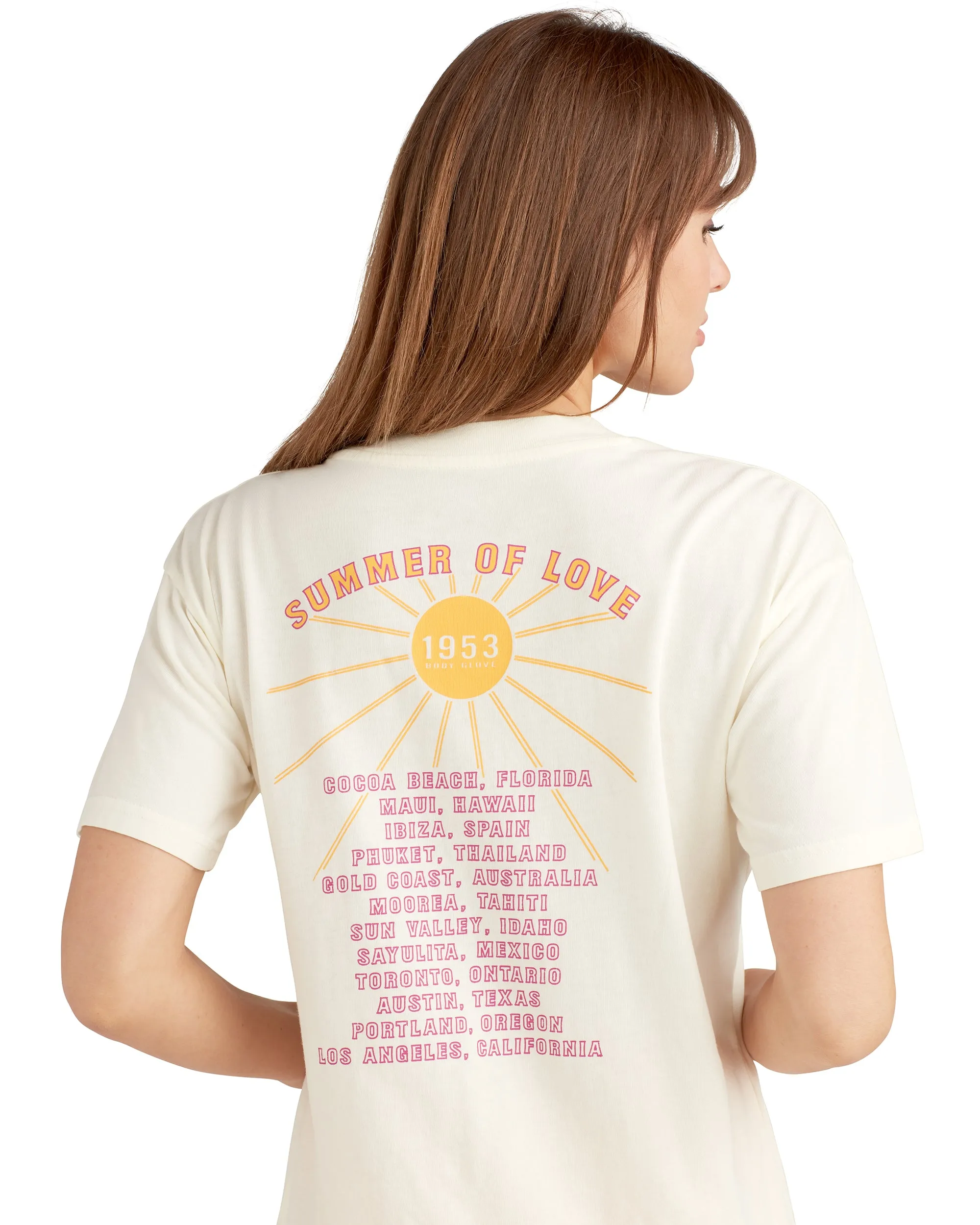Summer Of Love T-Shirt - Cream sold by Body Glove product image thumbnail 2