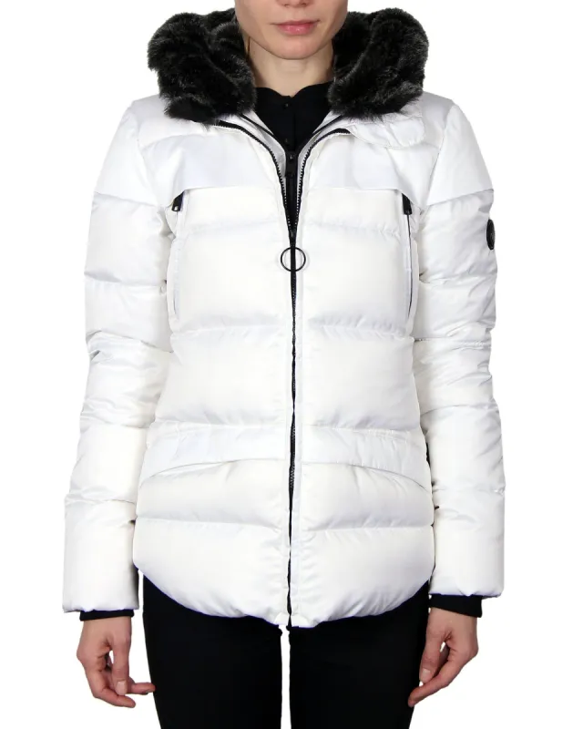 Women's Down Parka Coat - White sold by Body Glove
