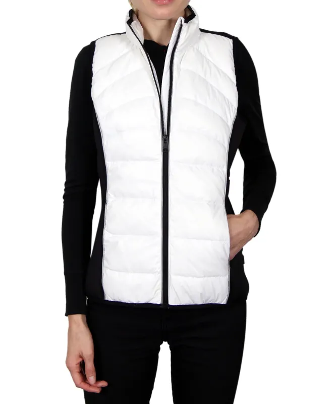 Women's Down Vest - White/Black sold by Body Glove