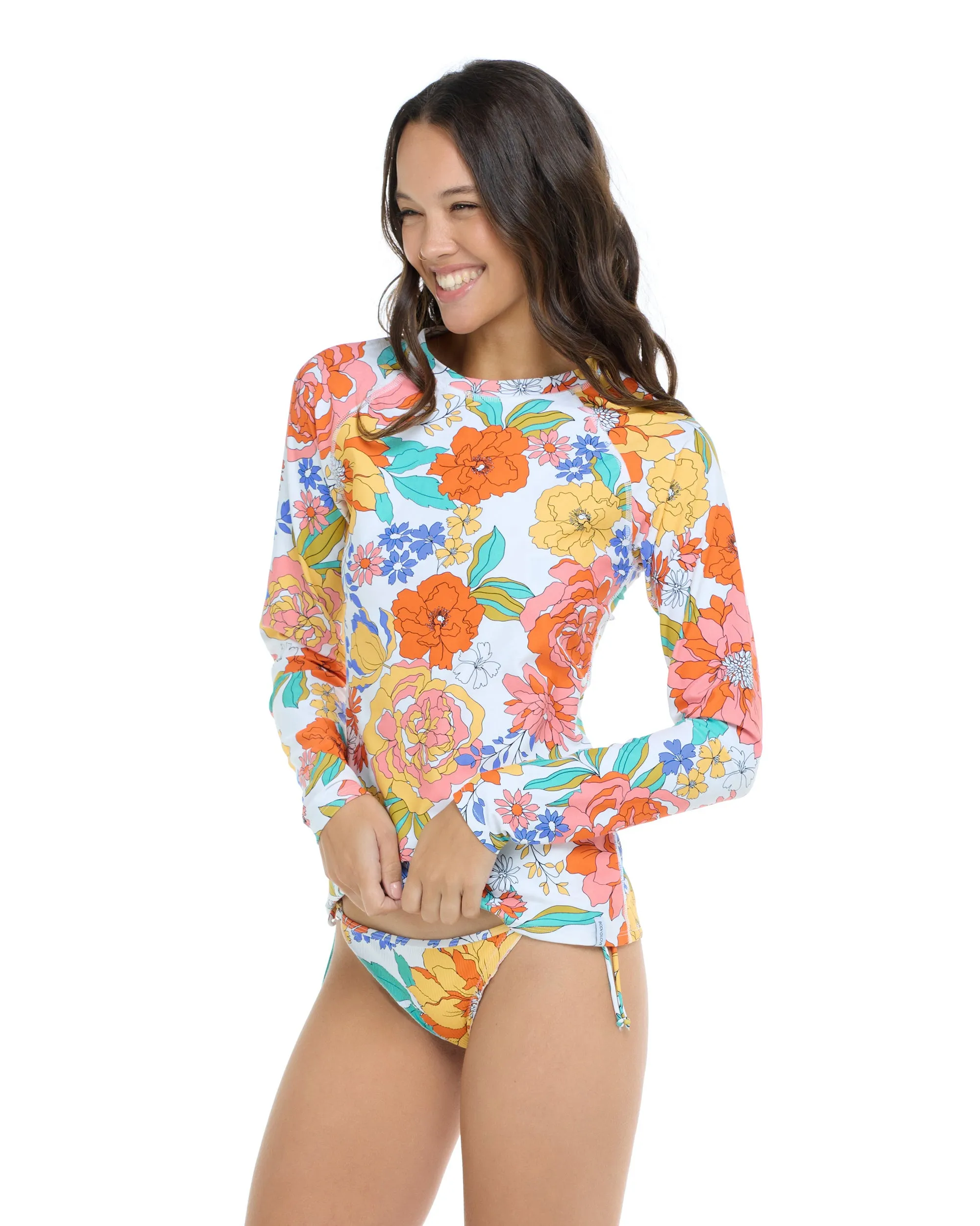 Imagine Sleek Long Sleeve Rashguard - Imagine / Snow sold by Body Glove