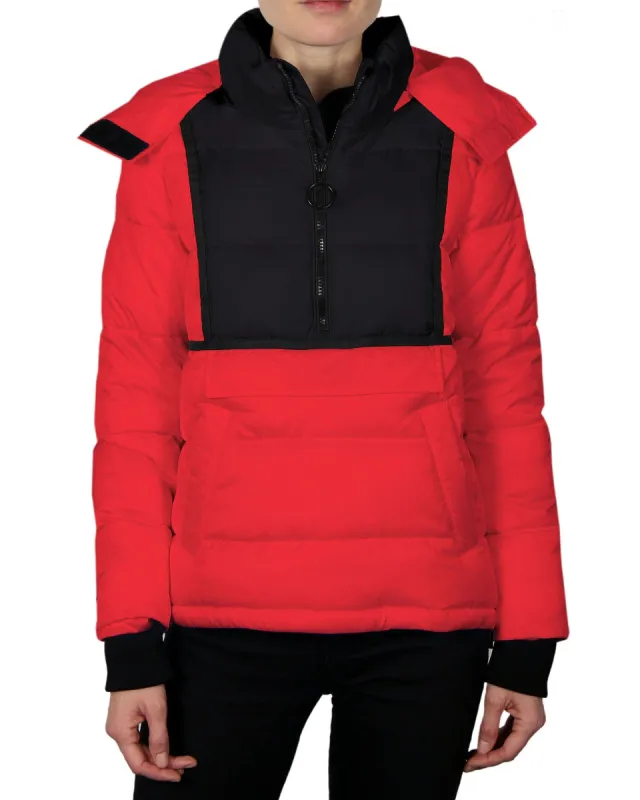Women's Quilted Pullover - Racing Red/Black sold by Body Glove