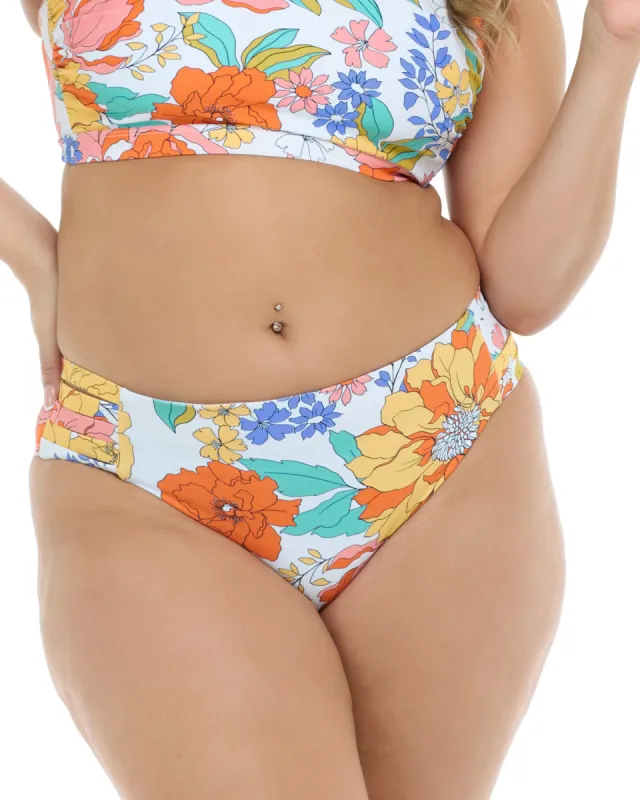 Imagine Retro Plus Size Swim Bottom - Imagine / Snow sold by Body Glove