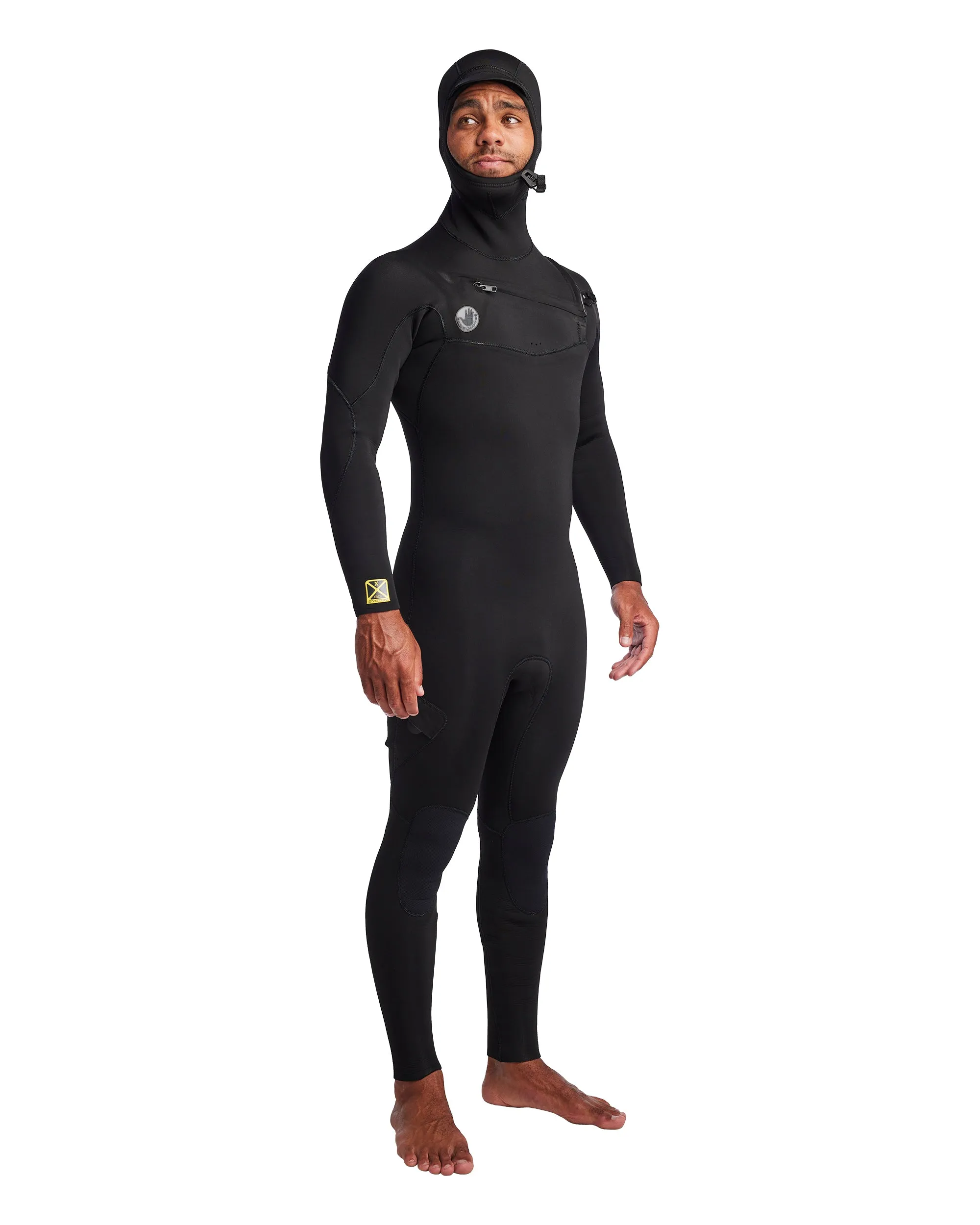 Men's Gold Cell Hooded Chest Zip 4/3mm Fullsuit - Black sold by Body Glove product image thumbnail 3