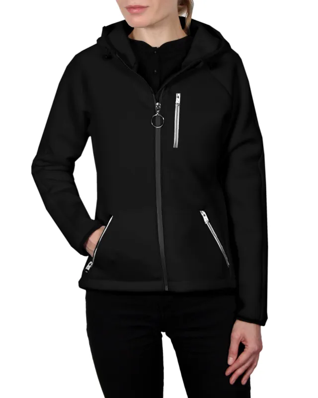 Women's Scuba-Stretch Jacket - Black sold by Body Glove