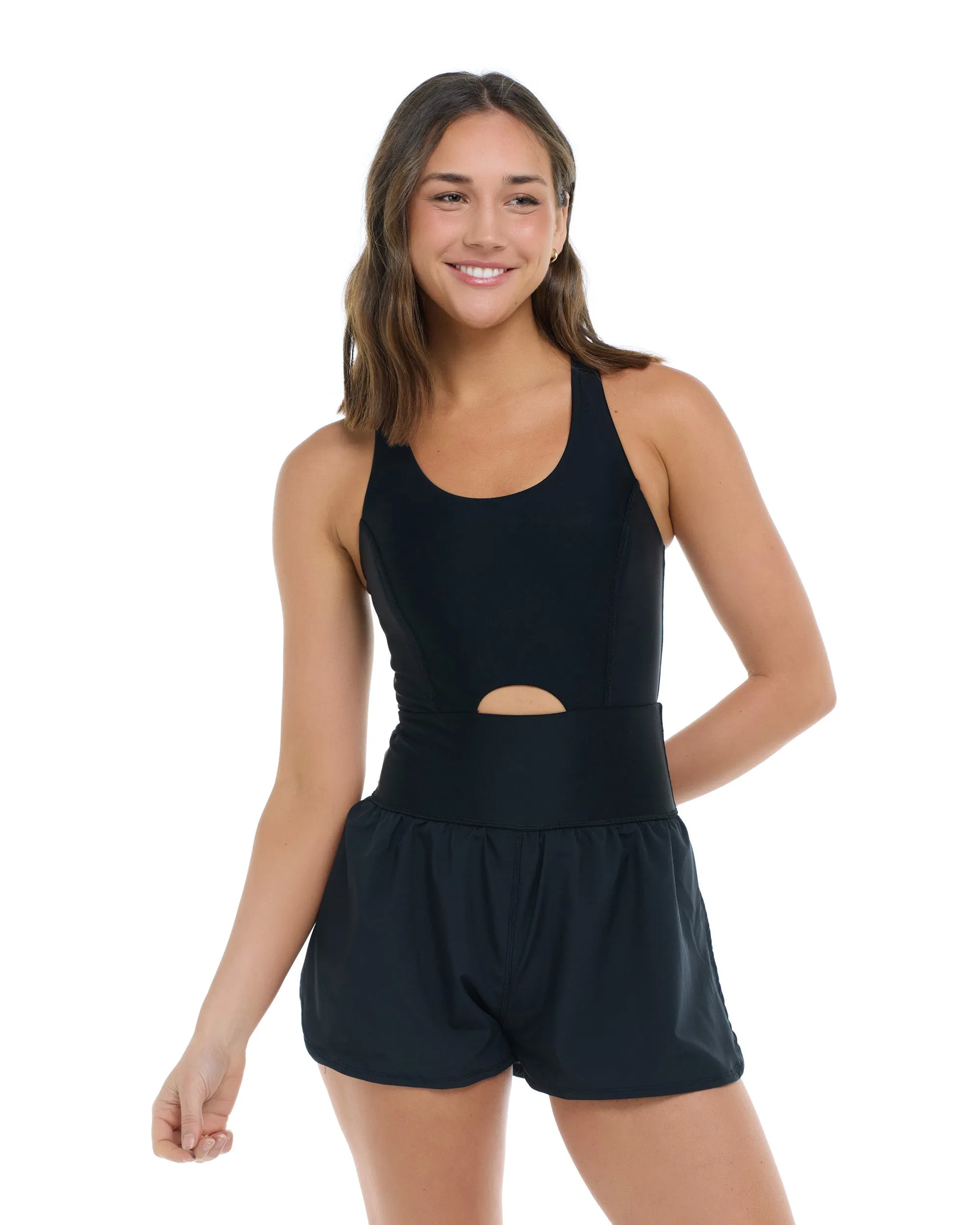 Smoothies Mabel One-Piece Runsie - Black sold by Body Glove