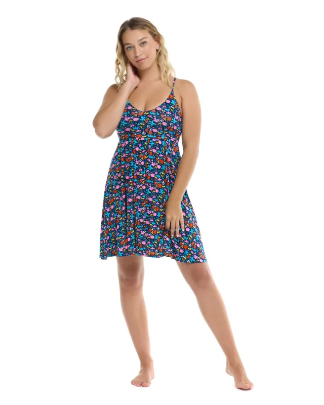 Vivid Field Ivy Cover-Up Dress - Indigo sold by Body Glove