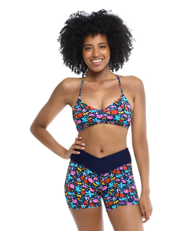 Vivid Field Ruth Triangle Swim Top - Indigo sold by Body Glove
