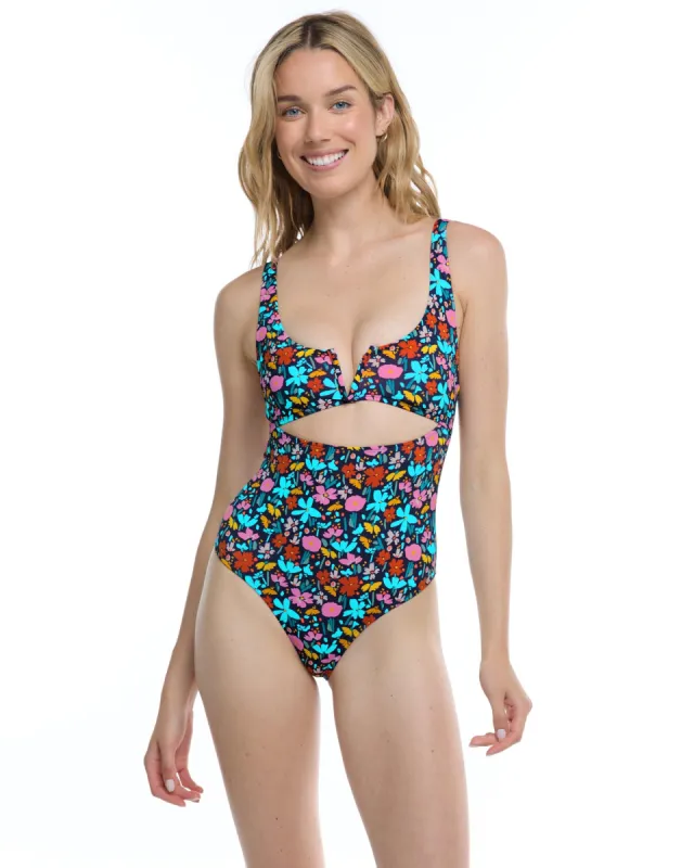 Vivid Field Eli One-Piece Swimsuit - Indigo sold by Body Glove
