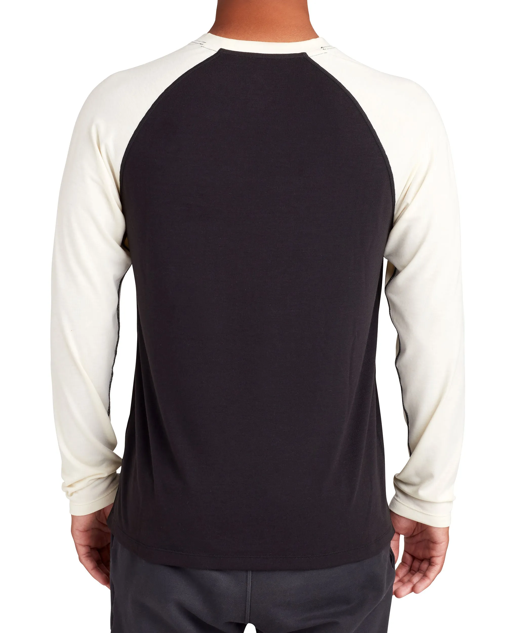 Long-Sleeved Raglan UPF 50+ T-Shirt - Black/White sold by Body Glove product image thumbnail 3