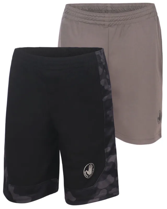 Boys' Solid and Camo/Black Shorts Set (8-18) - Camo/Black & Grey sold by Body Glove